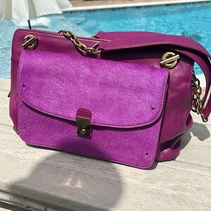 Tory Burch Priscilla Haircalf Shoulder Bag